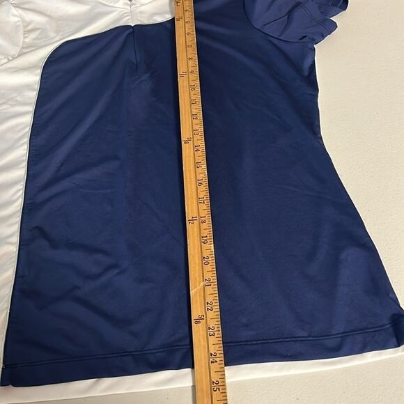 EP Pro NY Short Sleeve Color Block Polo | Womens Golf Top - White/Navy B… - Picture 16 of 16